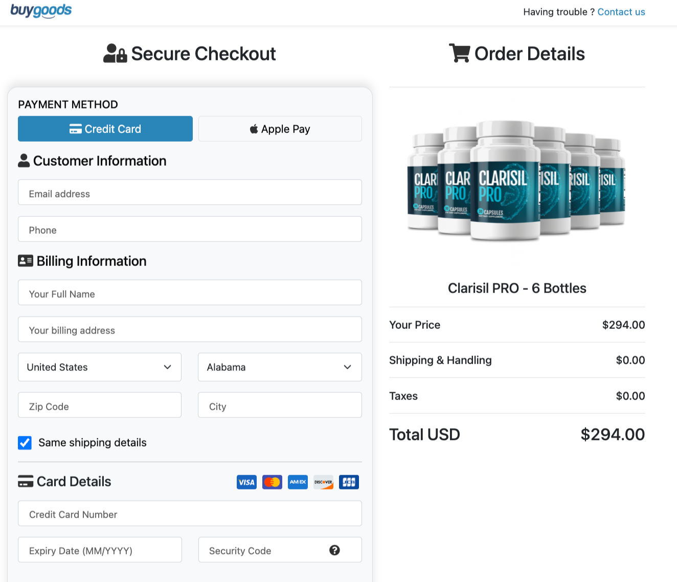 clarisil-pro-pricing-table
